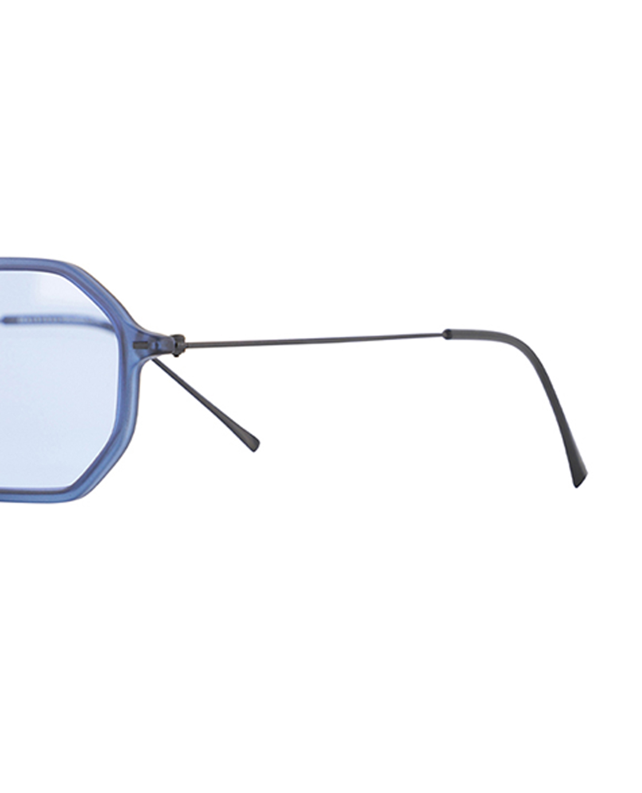 Matte Blue Navy Sunglasses-Octagonal - Image 3
