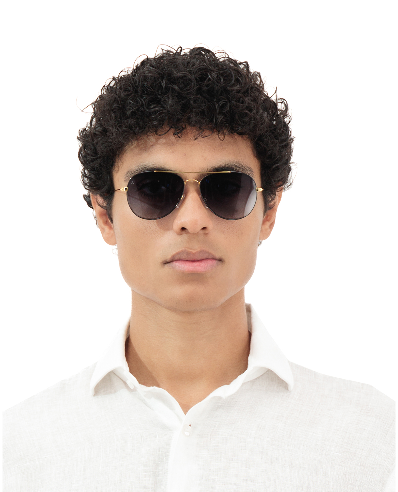 Aviator Sunglasses – Gradient Shiny Gold - Image 4
