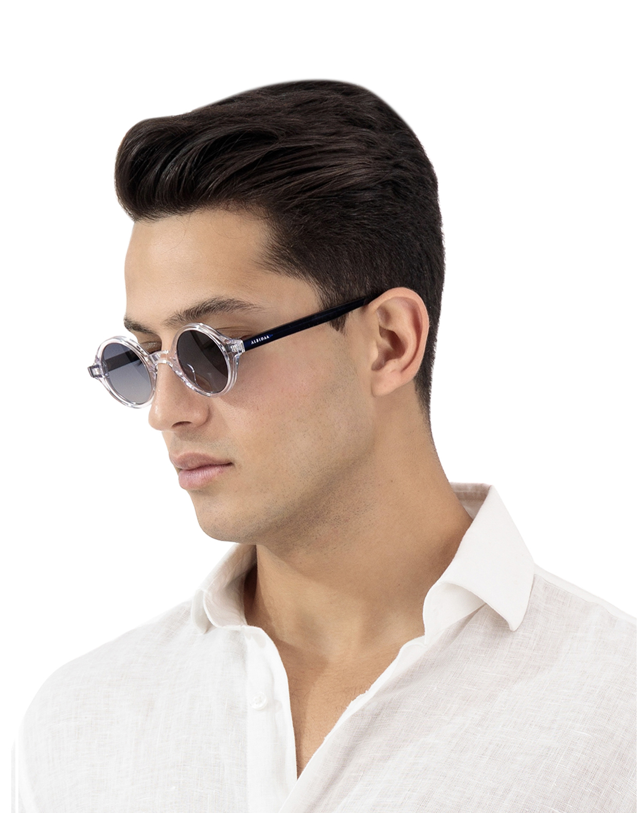 Round Sunglasses-Shiny Crystal - Image 4