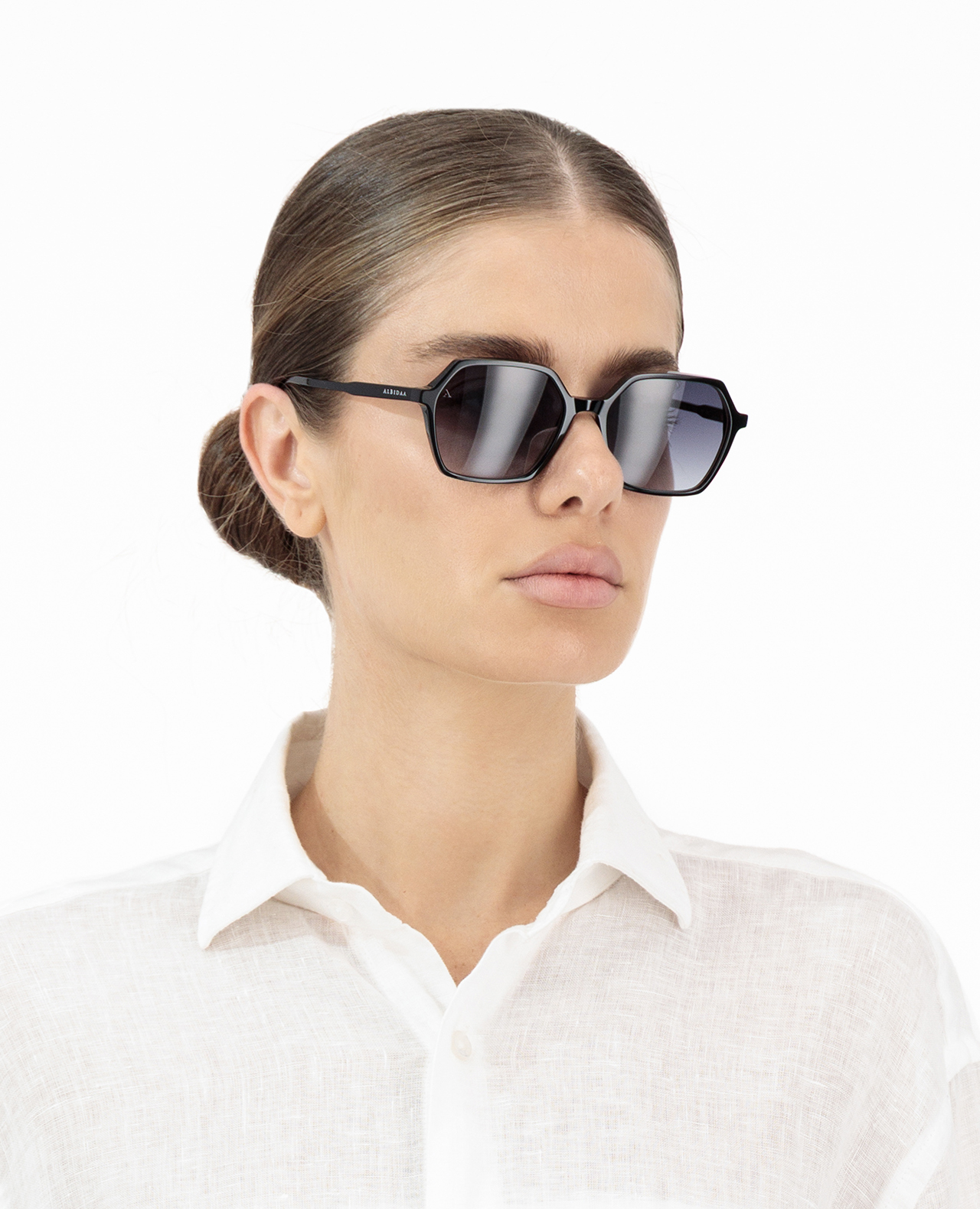 Hexa – Edge Sunglasses-Shiny Black - Image 4