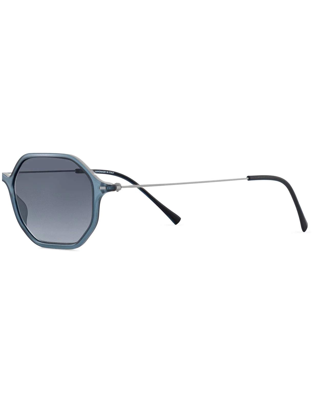 Two Tone, Up colour, Grey & Blue Sunglasses - Octagonal - Image 4