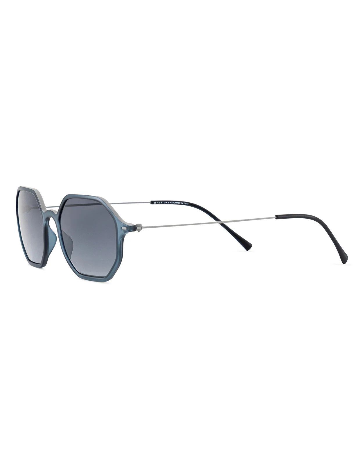 Two Tone, Up colour, Grey & Blue Sunglasses - Octagonal - Image 3
