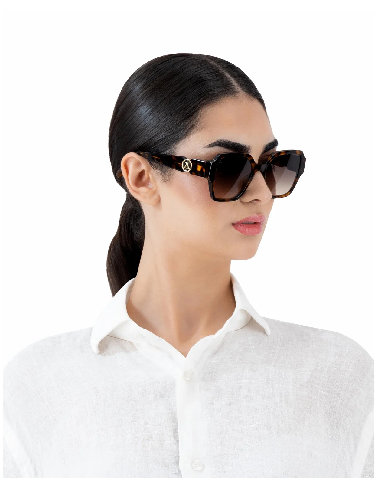 The Geo Square sunglasses - Havana Brown - Image 4