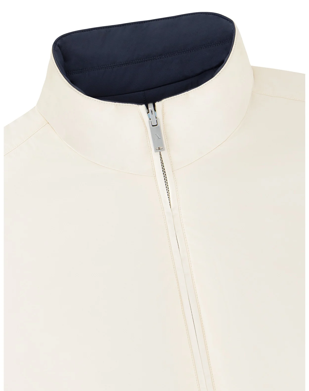 Duale – Windbreaker Jacket - White/ Navy blue - Image 5